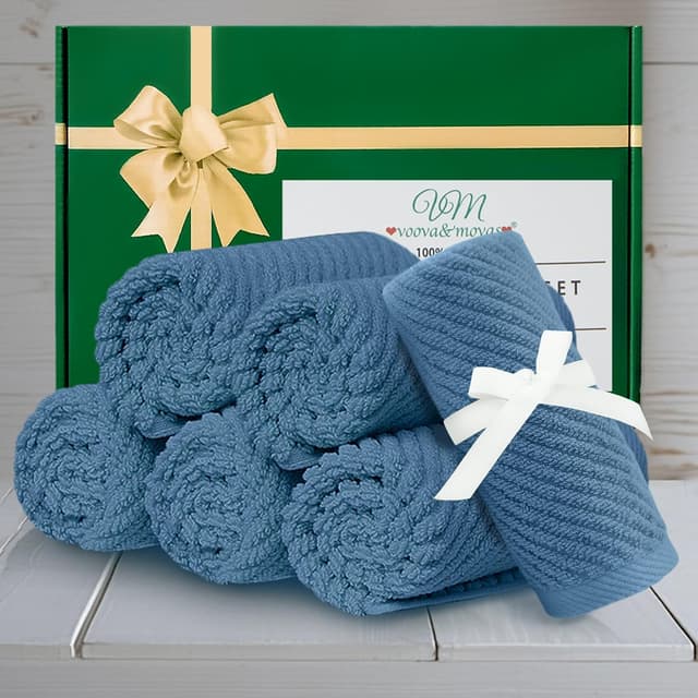 Thumbnail 4 de Blue Washcloths 6 Pack 13"x13"