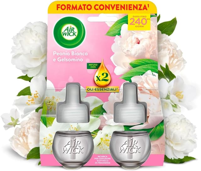 Detalle de Air Wick diffusore elettrico oli essenziali Peonia Bianca e Gelsomino
