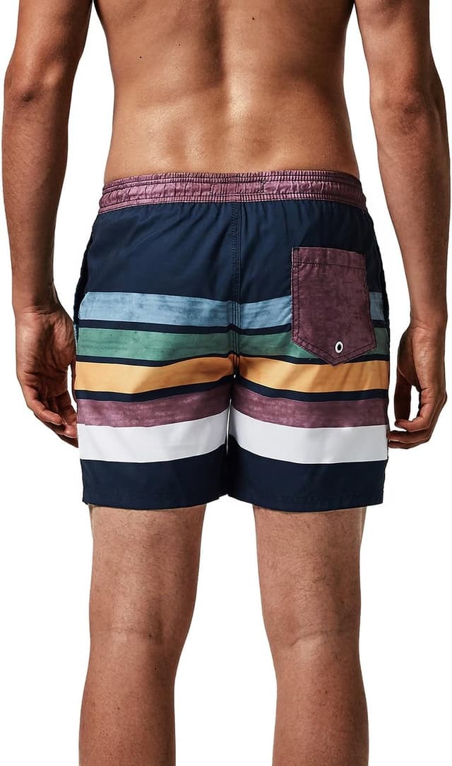 Detalle 2 de MaaMgic Men’s Quick-Dry Swimming Shorts with Mesh Lining (Trunks, Casual Lounge Style)