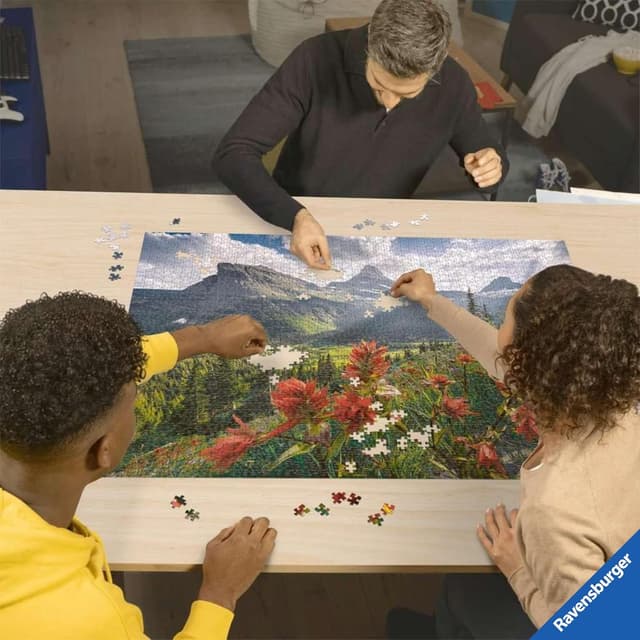 Detalle de Ravensburger Puzzle 2000 Pezzi “Montagne da Sogno” (98 x 75 cm) – Puzzle per adulti +14 anni