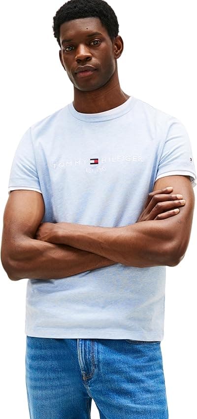 Detalle de Tommy Hilfiger Camiseta manga corta XL azul