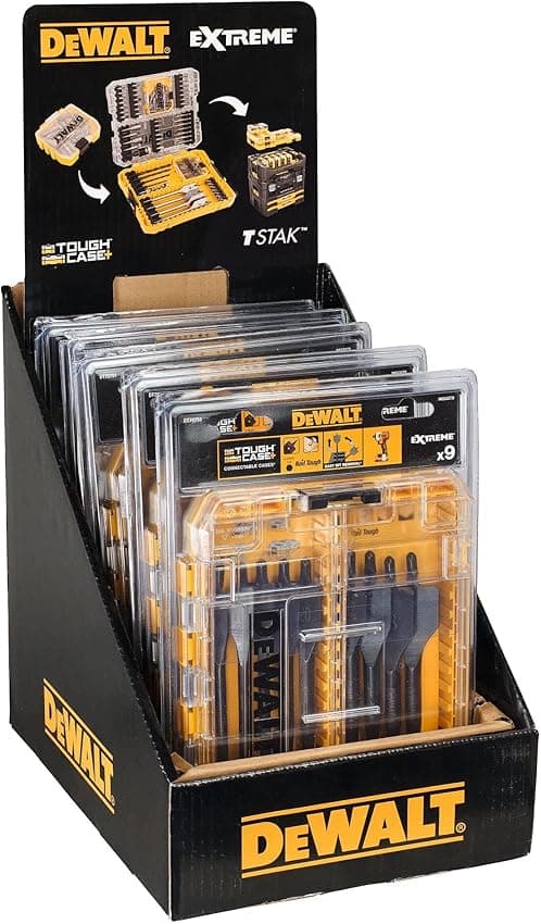 Detalle 2 de DEWALT DT70751-QZ Kit 9 brocas pala Ø 2–32 mm para madera 🛠