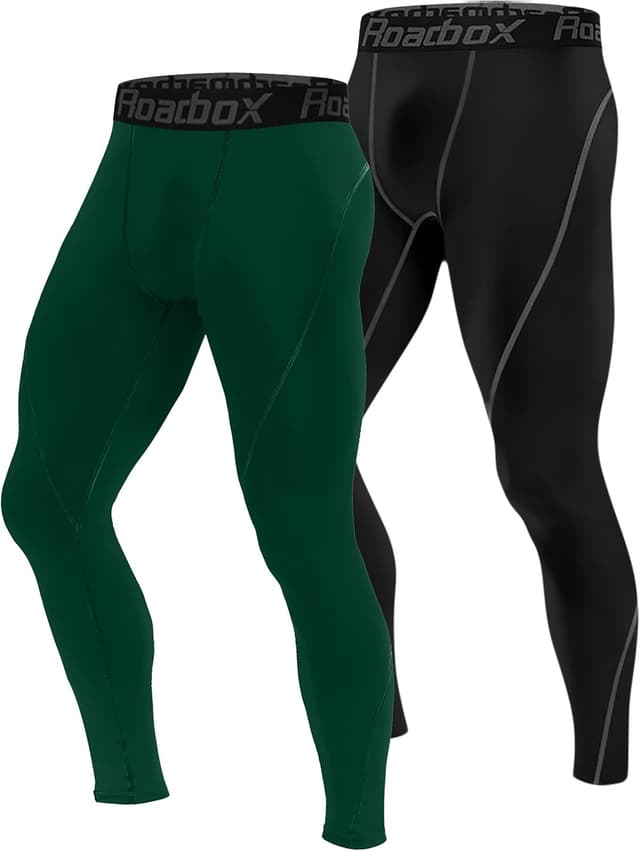 Thumbnail 6 de Roadbox Compression Pants (1, 2 or 3 Pack) — Men’s Athletic Base Layer Tights for Running, Cycling, Yoga