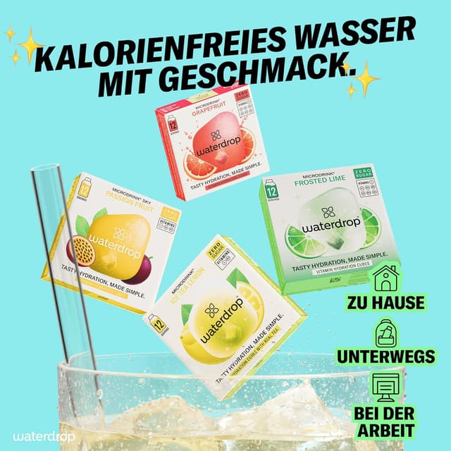 Thumbnail 3 de waterdrop Tropische Früchte Set 48 Würfel