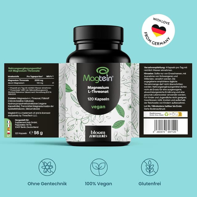 Thumbnail 6 de Magtein Magnesium L-Threonate 120 Kapseln