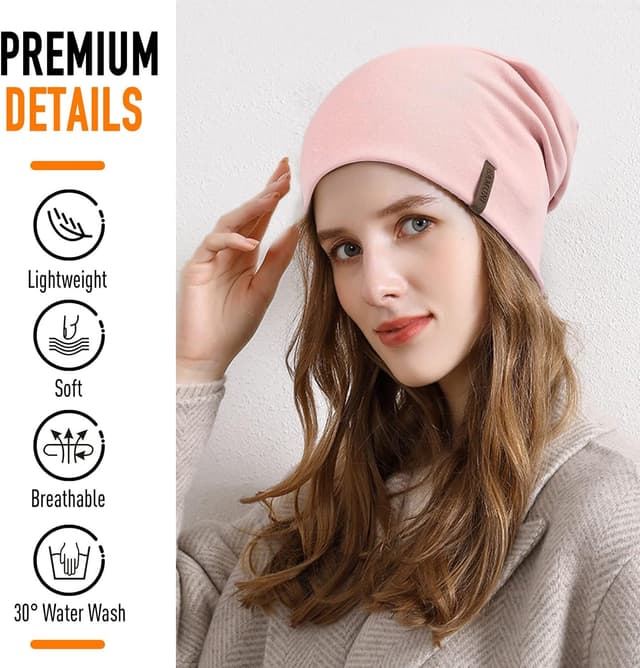 Thumbnail 1 de Slouch Beanie Mütze aus Baumwolle 29 cm