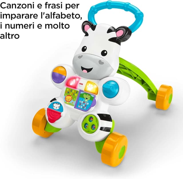 Thumbnail 6 de Fisher-Price Zebra Primi Passi spingibile 6 mesi