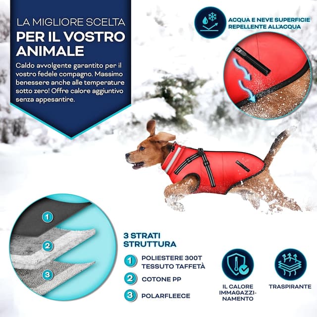 Thumbnail 4 de TRESKO Giacca Invernale per Cani XL impermeabile