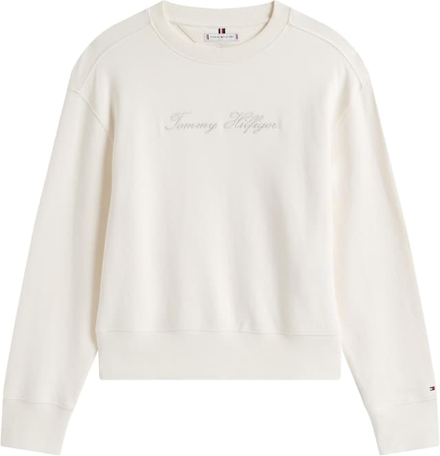 Detalle 2 de Tommy Hilfiger women’s Lurex Script pullover sweatshirt (WO0WW47159)