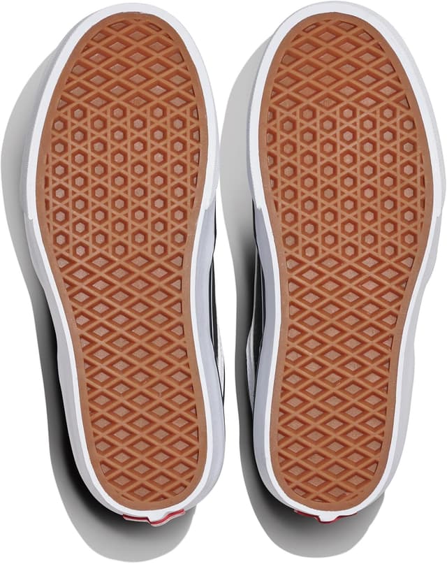 Detalle de Vans Brooklyn LS Platform Basket femme – baskets style escarpin, semelle gaufrée et construction vulcanisée