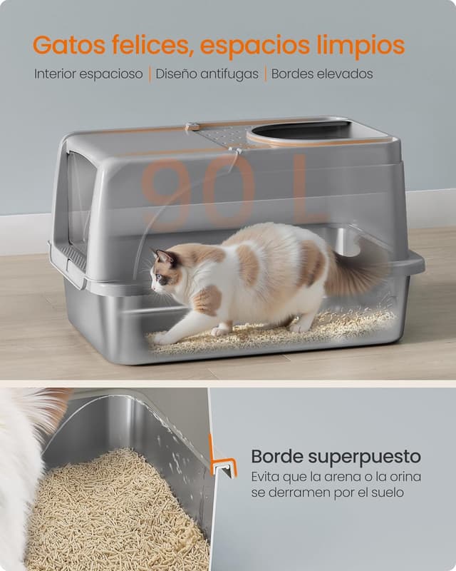 Thumbnail 3 de Feandrea PPT005G01 arenero XL 61x41x36,5 cm 🐾