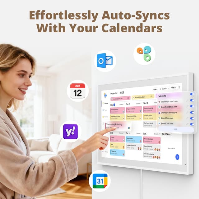 Detalle 2 de Dragon Touch Calendar 21.5" Digital Calendar 64GB