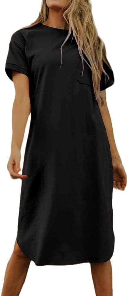 Detalle de Women’s T-shirt dress 95% cotton mini