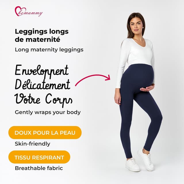 Detalle 2 de Legging grossesse BE20-230 confort