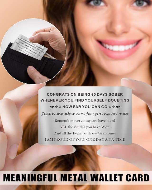 Detalle 2 de TOLOWOBK sobriety bracelet with 60 days