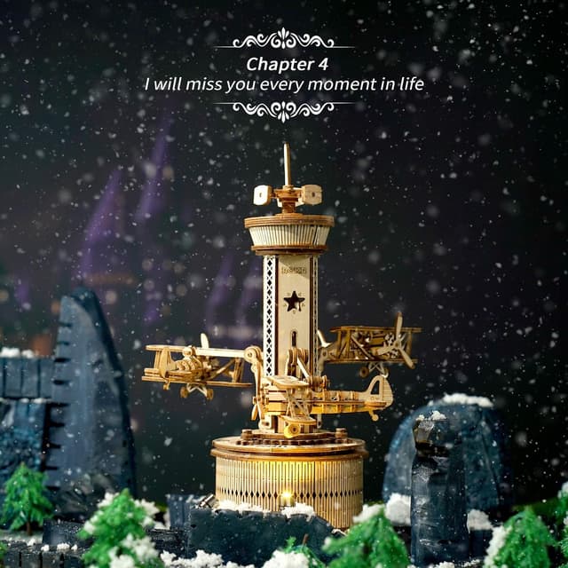 Thumbnail 1 de ROKR Airplane Control Tower wooden model