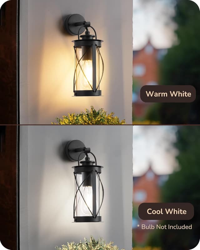 Thumbnail 6 de Outdoor wall lantern light IP44, E27