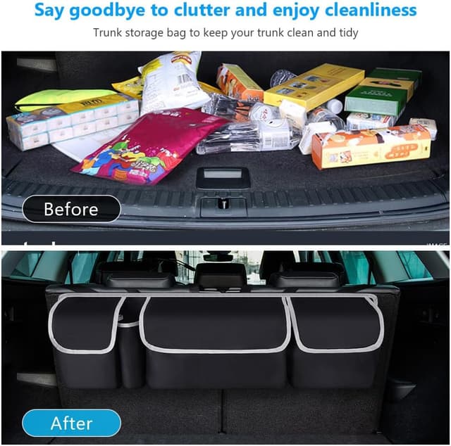 Thumbnail 4 de URAQT Faltbare Auto Aufbewahrungstasche 4 Taschen