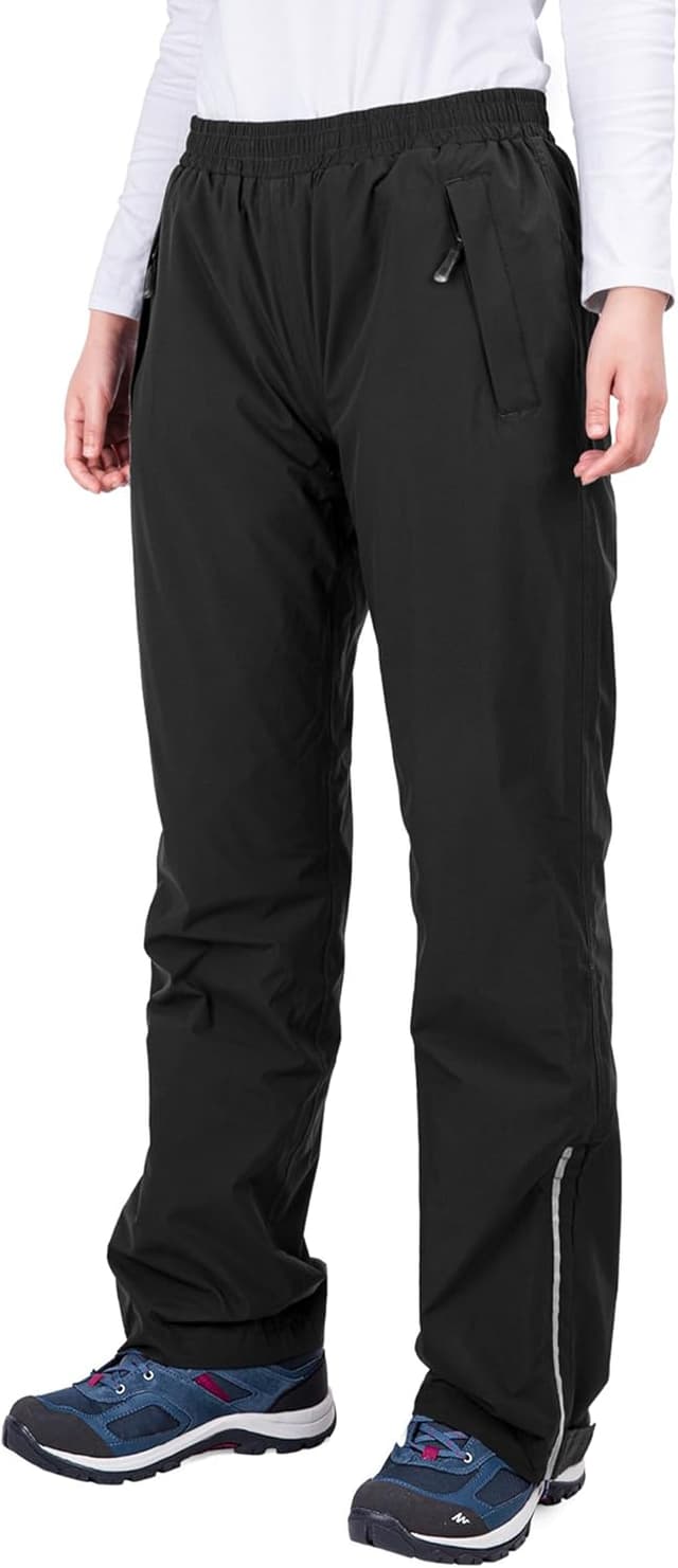 33,000ft Women’s Waterproof Trousers Lightweight Rain Overtrousers (Mesh Lined, Windproof)