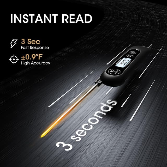 Thumbnail 1 de DOQAUS 3S Instant Read Meat Thermometer 12cm