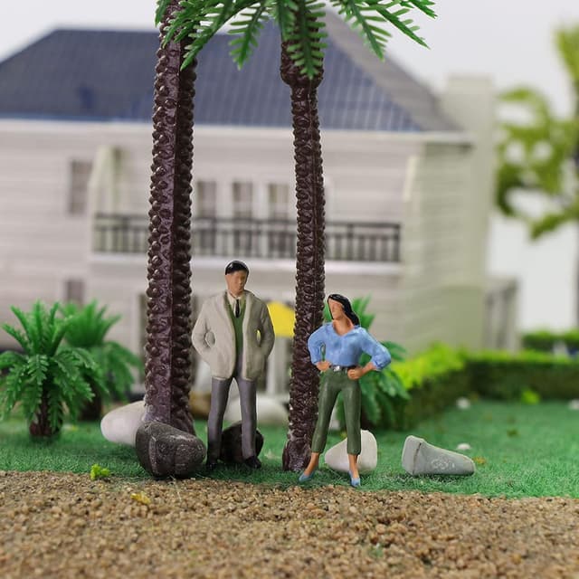 Thumbnail 4 de VICDUEKG 40-teilige Modellfiguren für H0 (1:87) – stehende Miniatur-Personen aus ABS