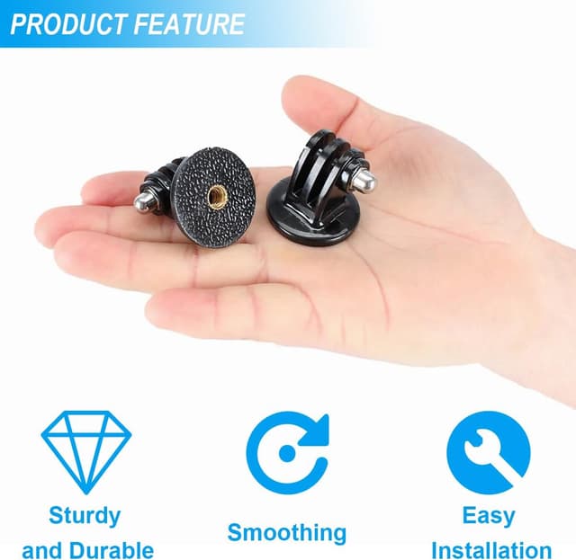 Detalle de ZHUROUPU 1/4" Tripod Mount Adapter for GoPro & other action cameras