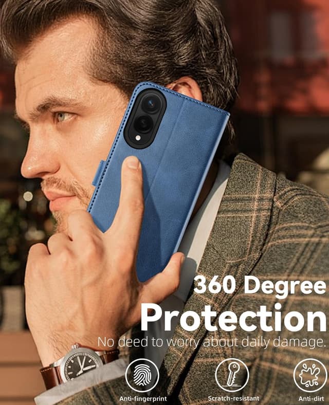 Thumbnail 6 de OCASE Klapphülle mit RFID-Schutz für Samsung Galaxy S25 Edge 5G – Hellblau