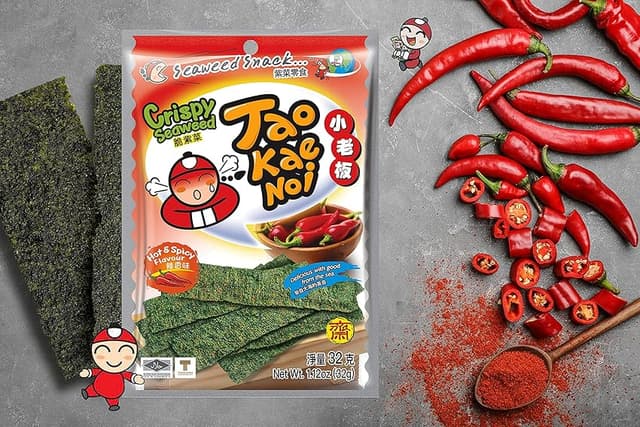Thumbnail 1 de Tao Kae Noi snack d'algues épicé 32 g 🍄