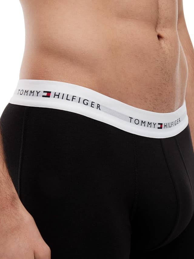 Detalle de Tommy Hilfiger Herren 3er Pack Boxershorts Briefs mit Logobund