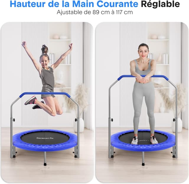 Thumbnail 2 de SereneLife Trampoline 101,6 cm mini trampoline 🏋