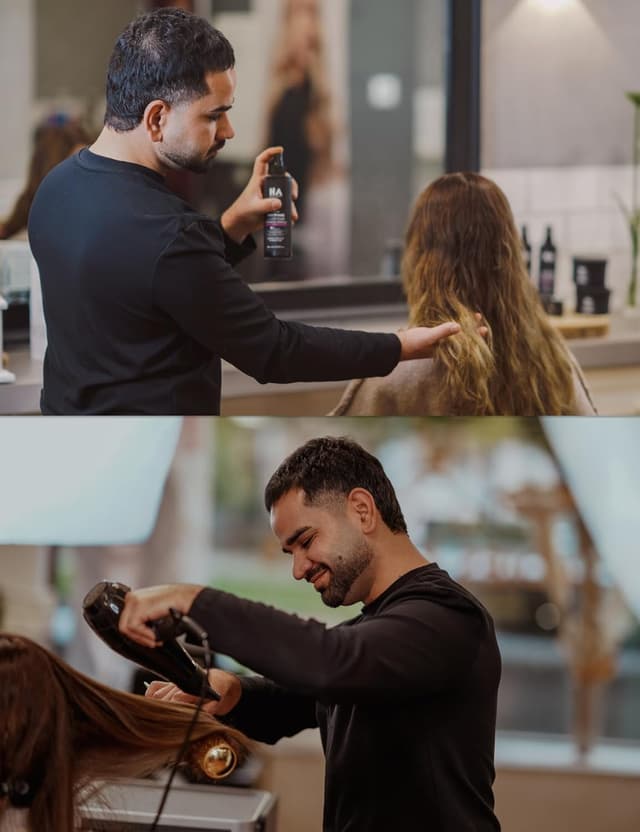 Detalle 2 de HA Hair-Assist Hitzeschutz Leave-in Conditioner Spray für Glätteisen bis 230 °C (250 ml) mit Anti-Frizz