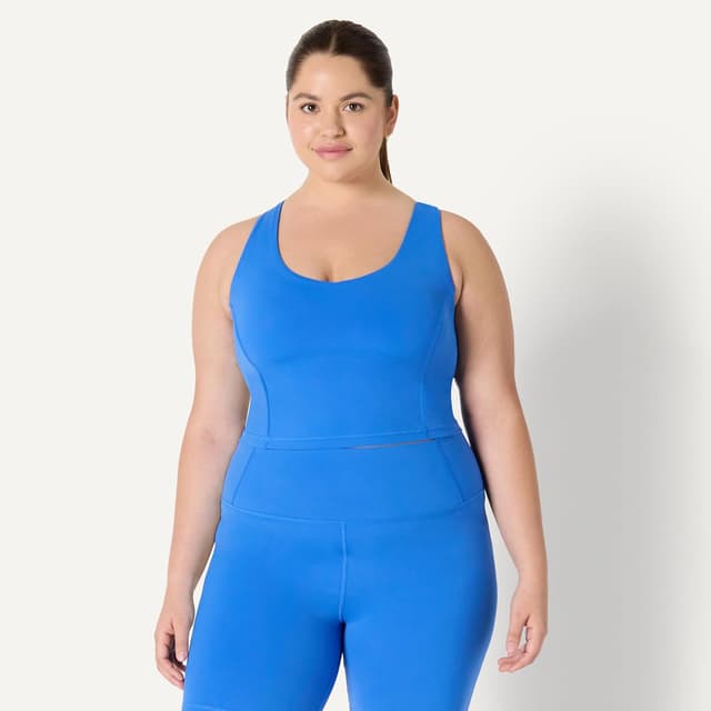 Thumbnail 6 de Amazon Essentials Femme Débardeur court de sport FormFlex Ultra Doux avec soutien-gorge intégré