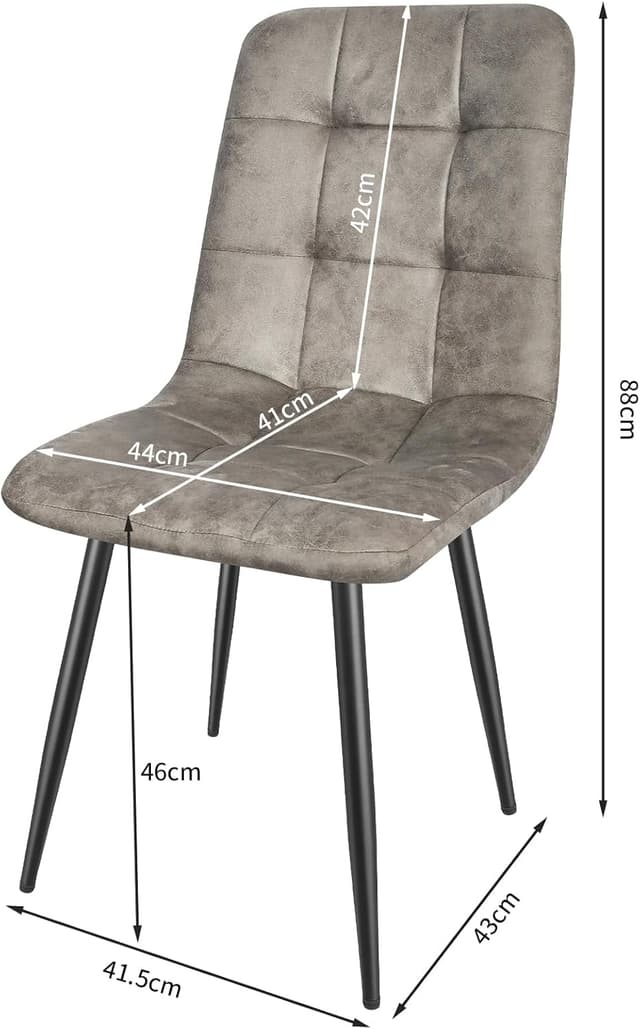 Detalle de Set 4 sedie cucina JIJIAN tessuto tecnico