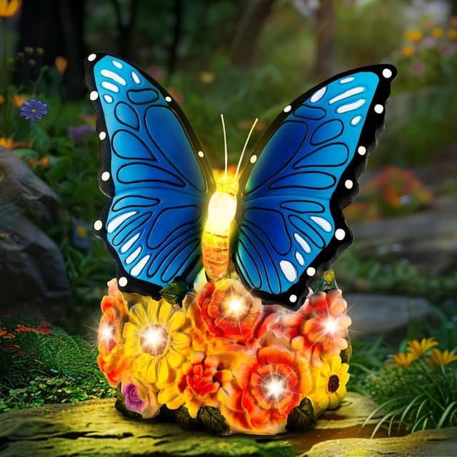 Detalle de Linkax Solar Butterfly Garden Light