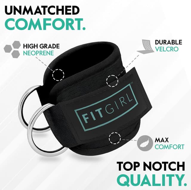 Thumbnail 1 de FITGIRL Ankle Strap for Cable Machine for Glute Kickbacks