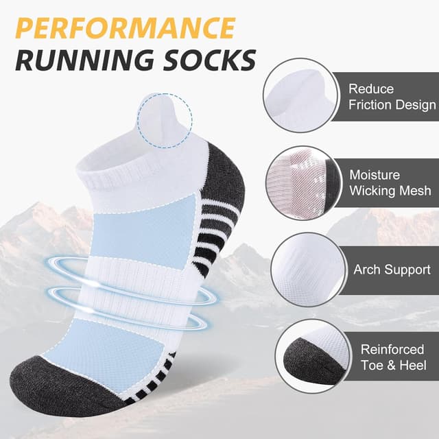 Detalle de SockWaddles Running Socks, 10 pairs cushioned