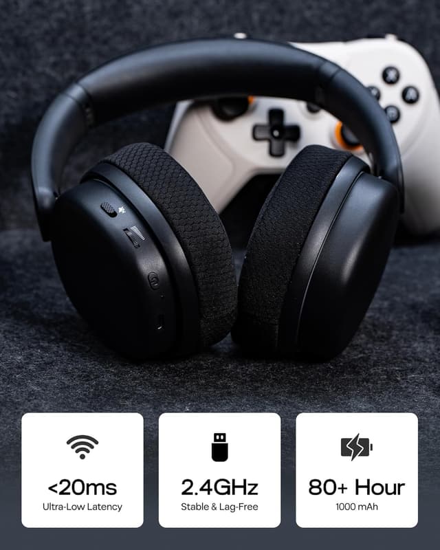 Detalle de EPOMAKER X Aula G7 Pro Wireless Gaming Headset 80h