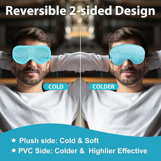 Thumbnail 2 de BeeVines Cooling Gel Eye Mask 2-pack for Puffy Eyes