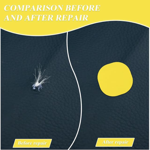 Detalle de TAIANJI 6-Blatt Daunenjacke Reparaturflicken aus Nylon (48 Stück) selbstklebend, gelb