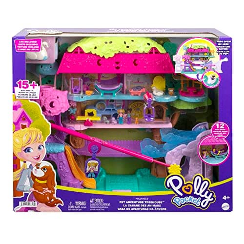 Thumbnail 5 de Polly Pocket POLLYVILLE Pet Adventure Treehouse Playset