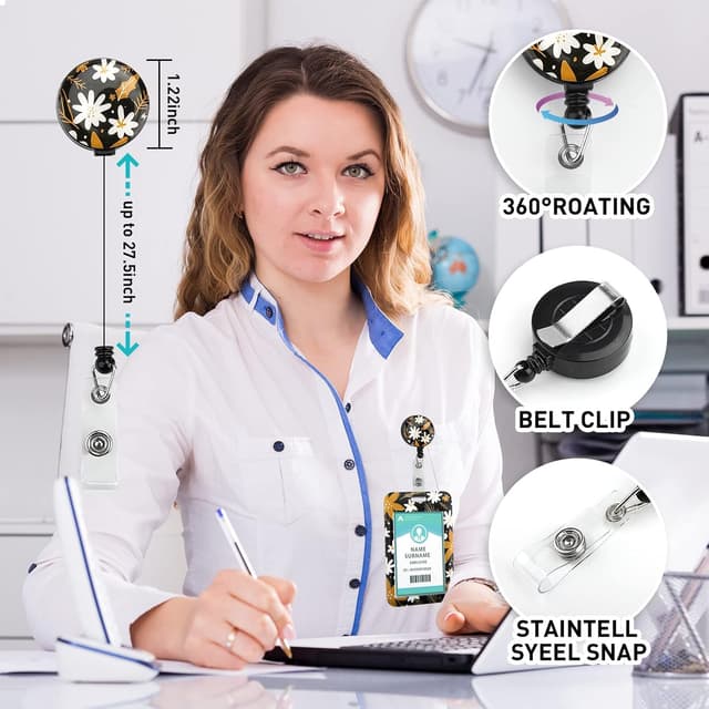 Detalle 2 de Ausweishülle mit Band und drehbarem Karabiner