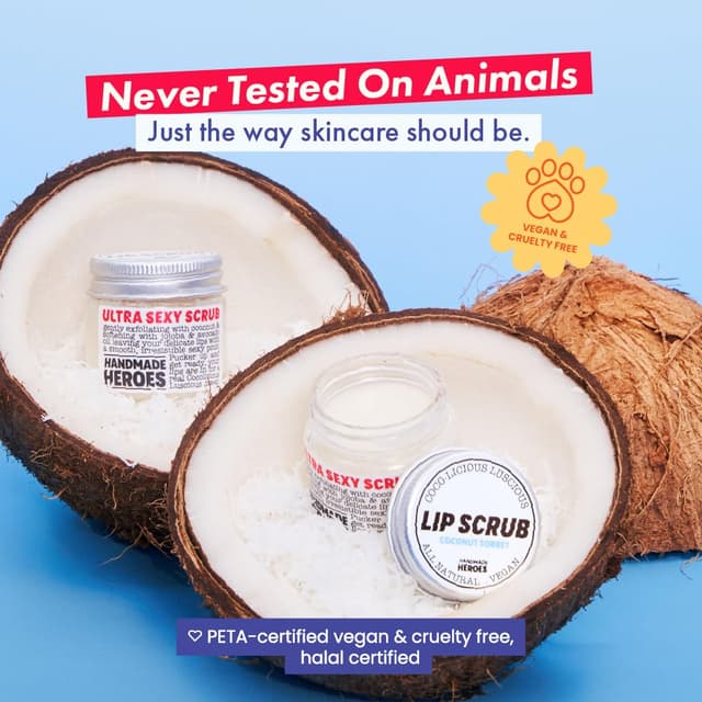 Thumbnail 3 de Handmade Heroes Coconut Sorbet Lip Scrub 1oz