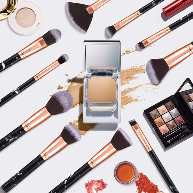 Detalle 2 de Pinceaux maquillage 10 pièces 💄