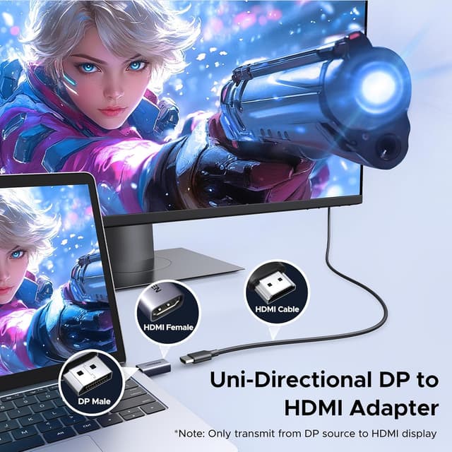 Thumbnail 2 de UGREEN 2 Pack DisplayPort to HDMI Adapter