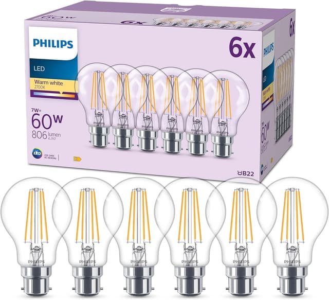 Imagen de PHILIPS LED Classic A60 6 Pack 2700K en OfertitasTOP