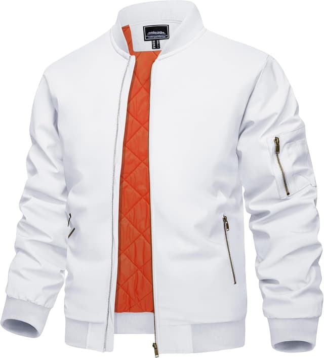 Detalle de KEFITEVD Herrenjacke Bomberjacke winterwarm