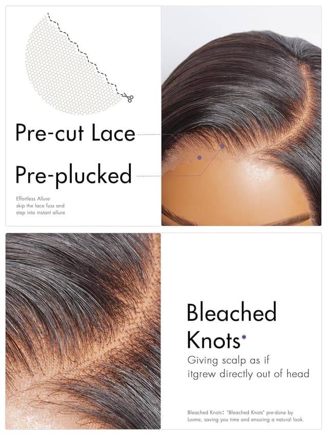 Thumbnail 2 de LUVME HAIR Salt & Pepper Layered Bob 10" Wig