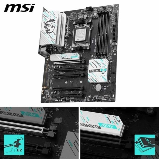 Detalle 2 de MSI B840 GAMING PLUS WIFI (AMD B840, AM5, DDR5, ATX) con WiFi 7 y 2.5GbE