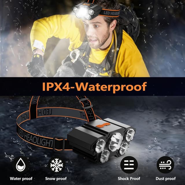 Thumbnail 6 de MeetBear head torch rechargeable 800 mAh