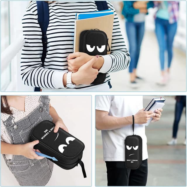 Thumbnail 5 de FINPAC Federmäppchen Federtasche - Große Kapazität Mäppchen mit 3 Fächer Stiftetasche Schlamperbox Bleistifttasche Schulmäppchen für Schule & Büro, Don't Touch
FINPAC Federmäppchen Federtasche - Große Kapa…